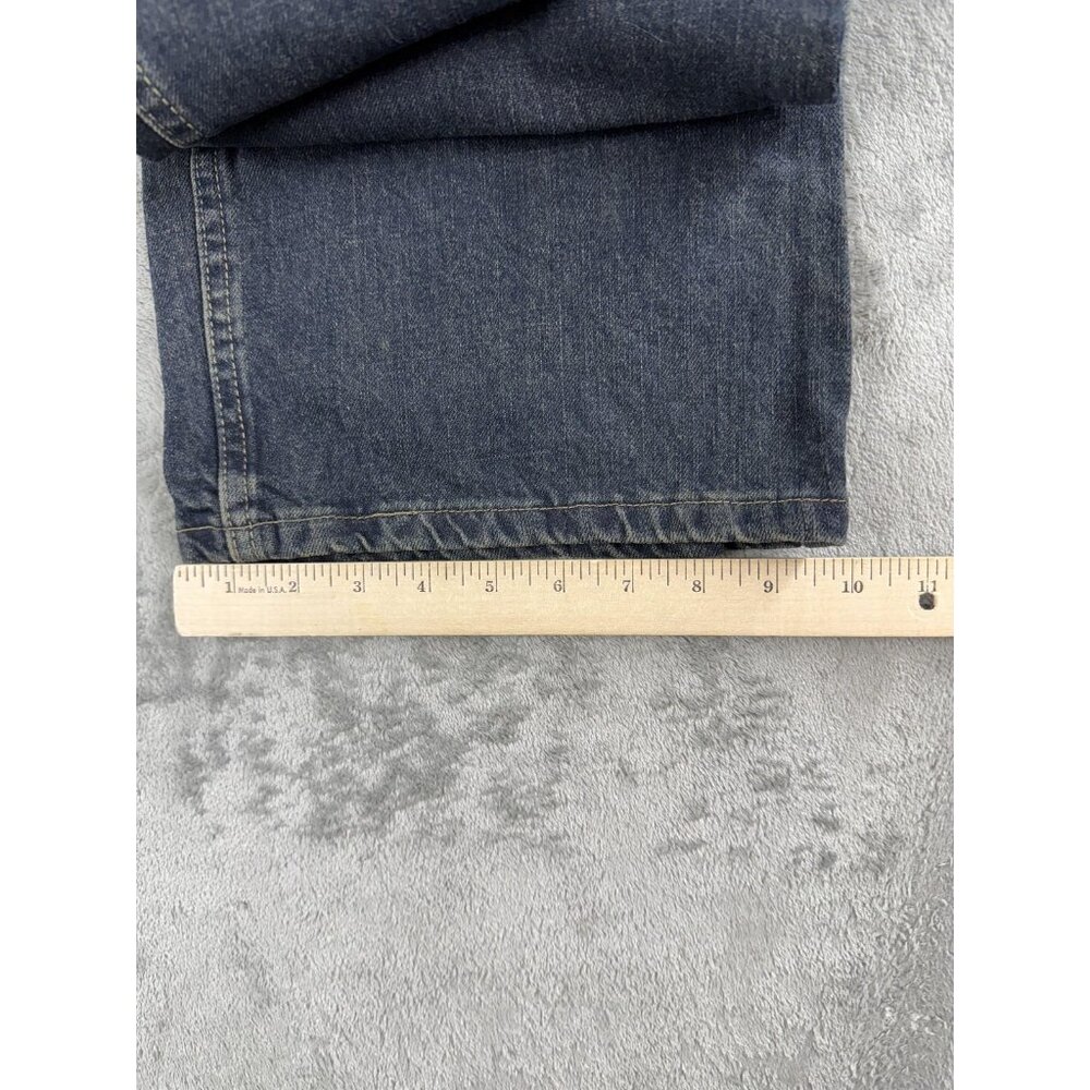 Magellan Jeans Mens 40x30 Blue Boot Cut Denim Straight Leg Cotton Pants Outdoor - Picture 12 of 14